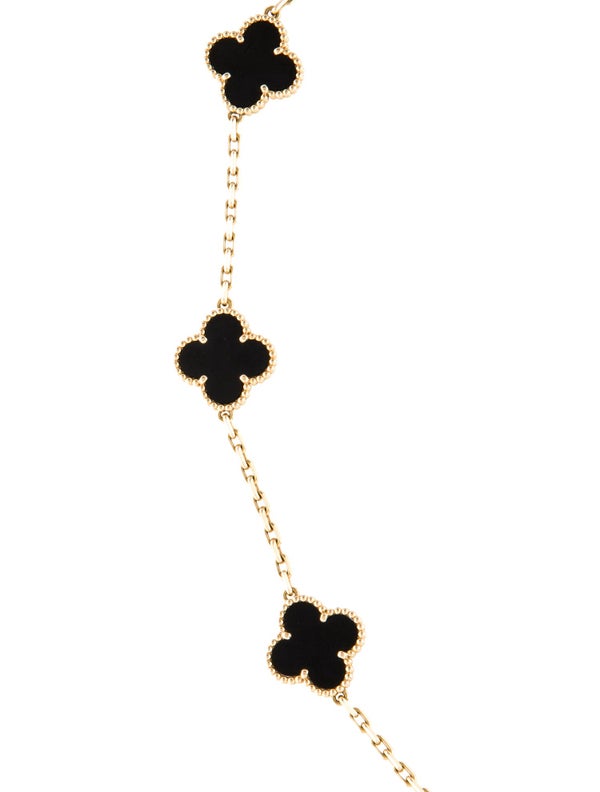 Van Cleef & Arpels Vintage Alhambra 10 Motif Necklace
