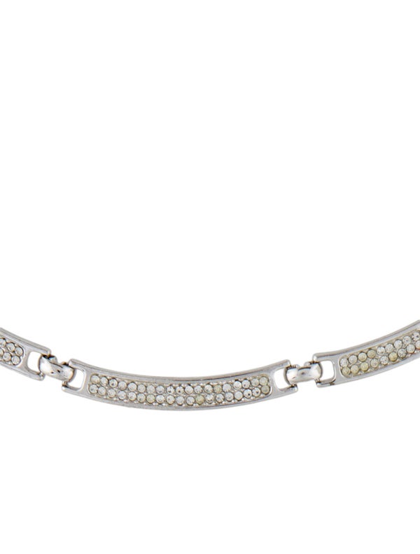 Christian Dior Vintage Crystal Link Collar Necklace