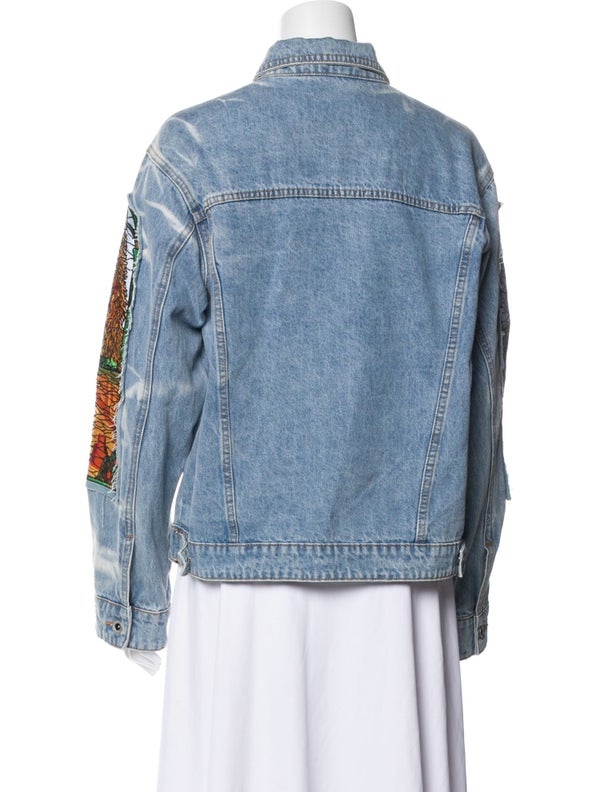 Who Decides War Printed Denim Jacket