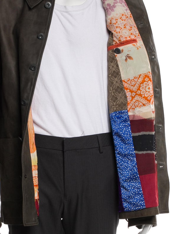 Guidi X Kohshin Satoh Workmen Full Grain Culatta Leather Utility Jacket W/ Tags