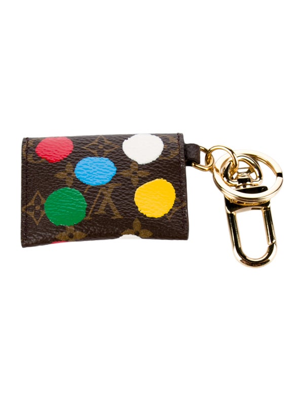 Louis Vuitton X Yayoi Kusama 2023 Monogram Dots Porte Cle Kirigami Pouch Keychain
