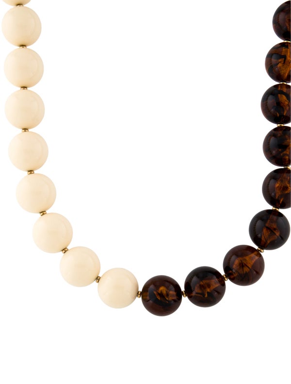 Yves Saint Laurent Resin Beaded Necklace