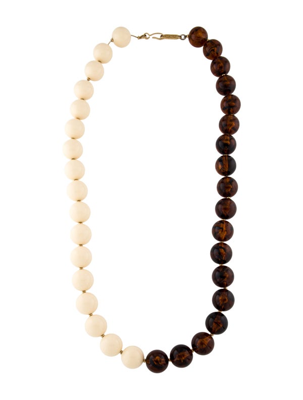 Yves Saint Laurent Resin Beaded Necklace