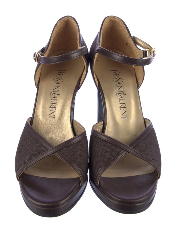 Yves Saint Laurent Vintage Canvas Sandals