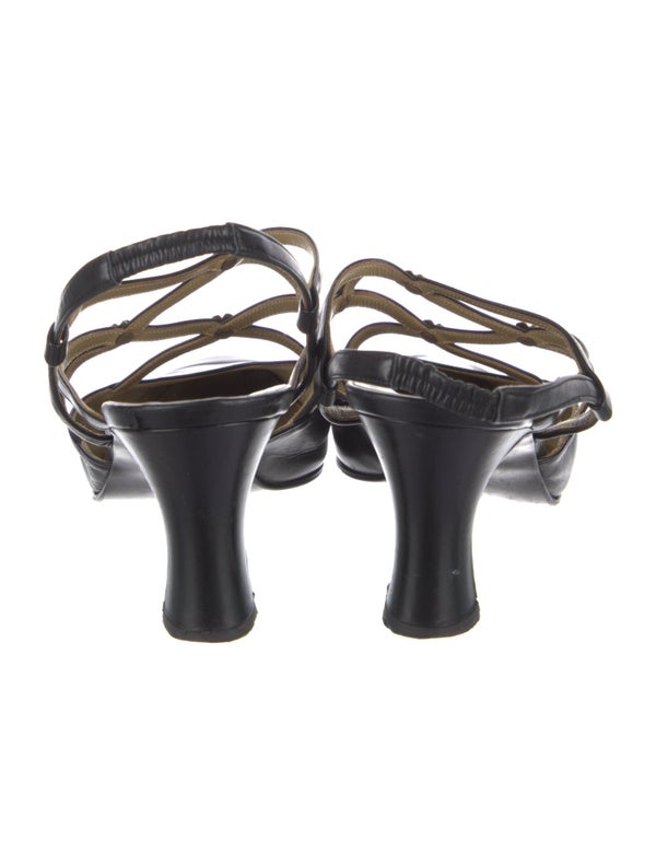 Yves Saint Laurent Vintage Leather Slingback Pumps