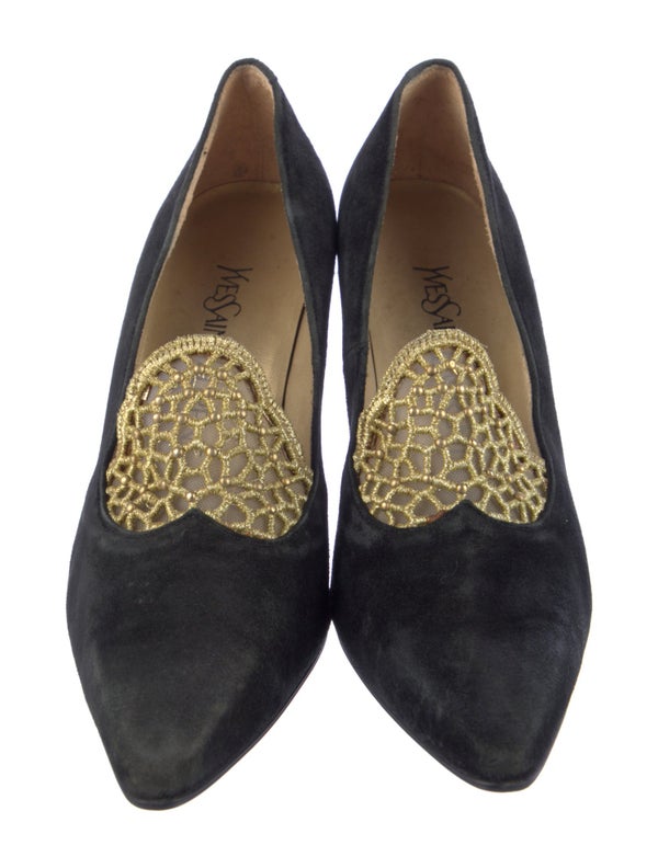 Yves Saint Laurent Vintage Suede Pumps