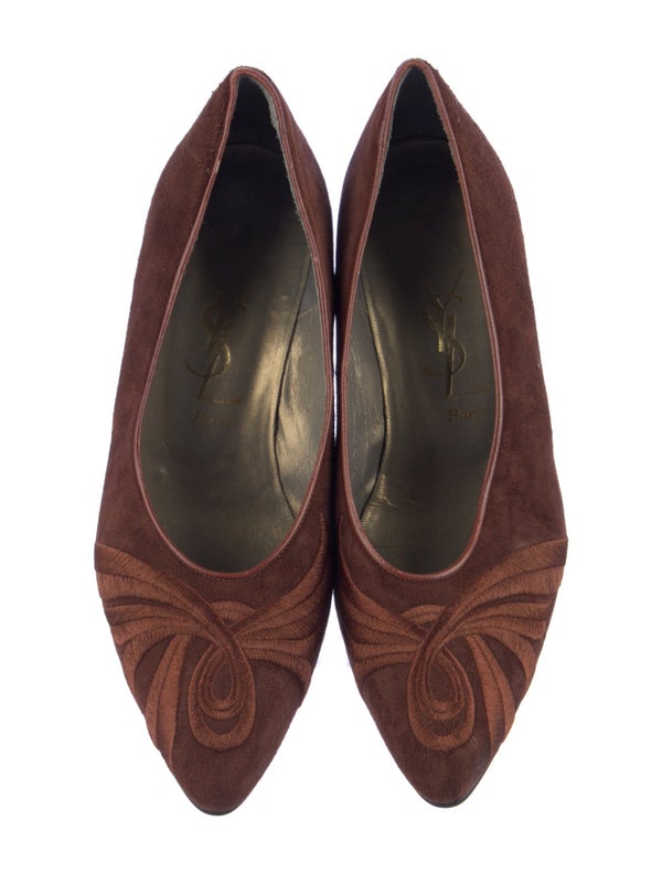 Yves Saint Laurent Vintage Suede Pumps