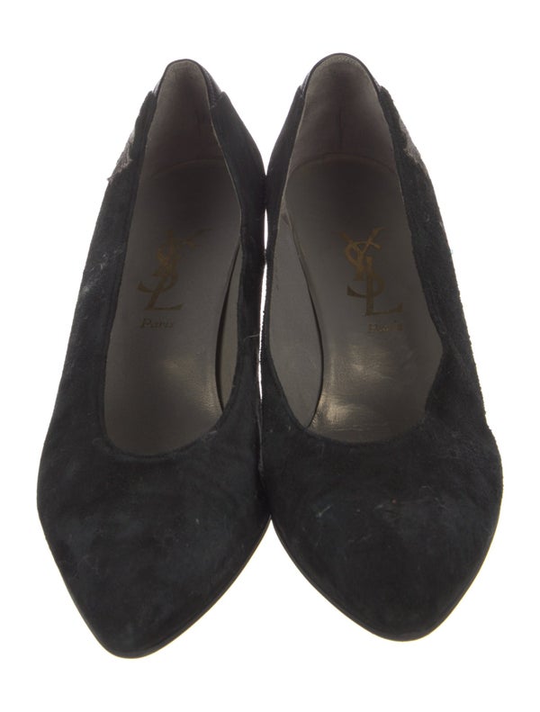 Yves Saint Laurent Vintage Suede Pumps