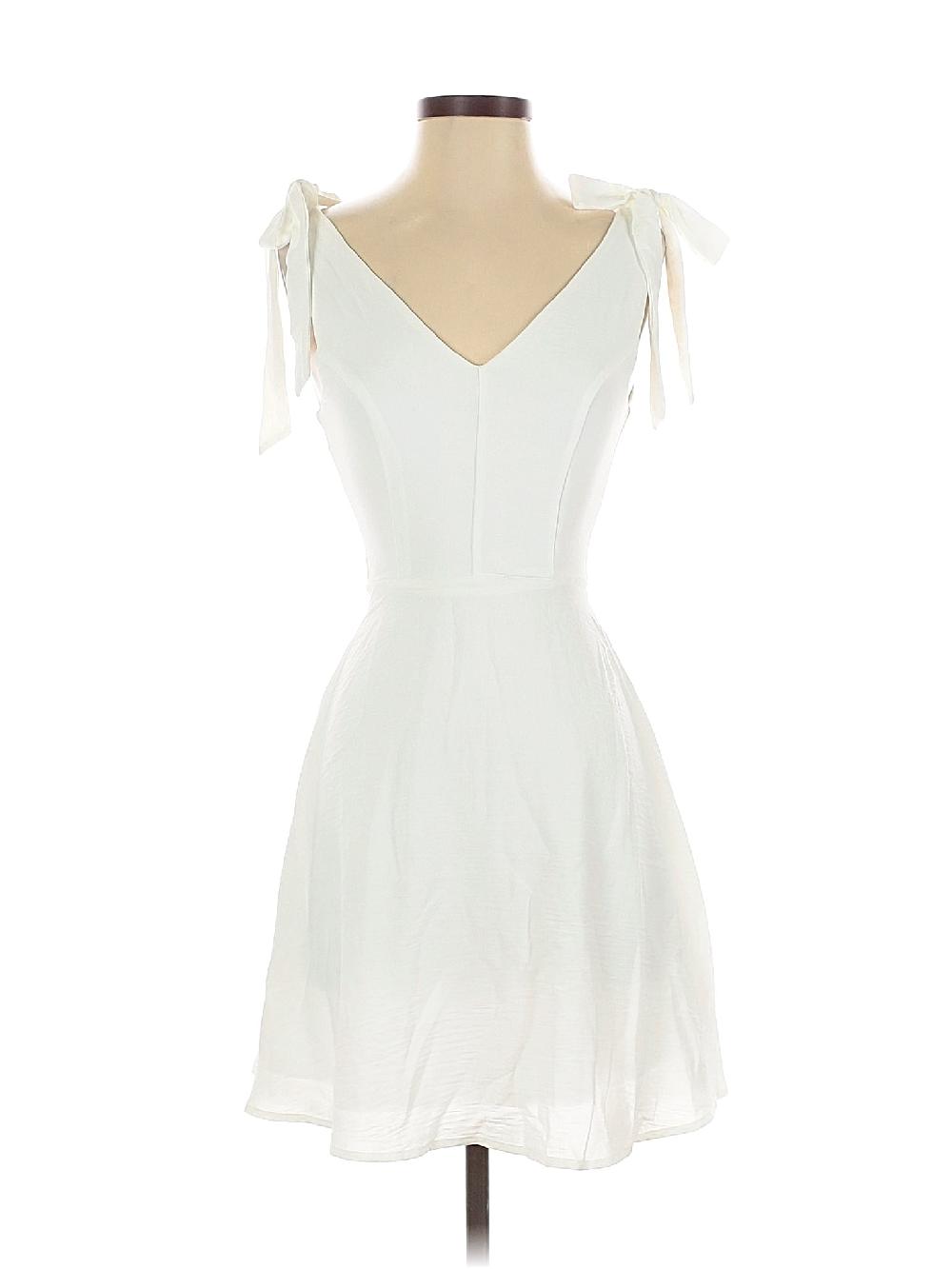 Altar'd State 100% Polyester White Cocktail Dress Size XS - 67% off