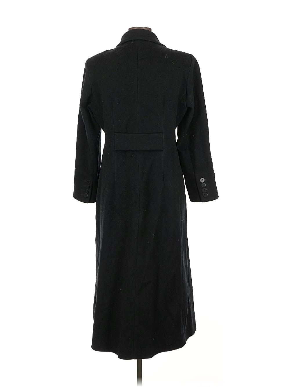 Anne Klein 100% Wool Black Wool Coat Size 8 (petite) - 70% Off