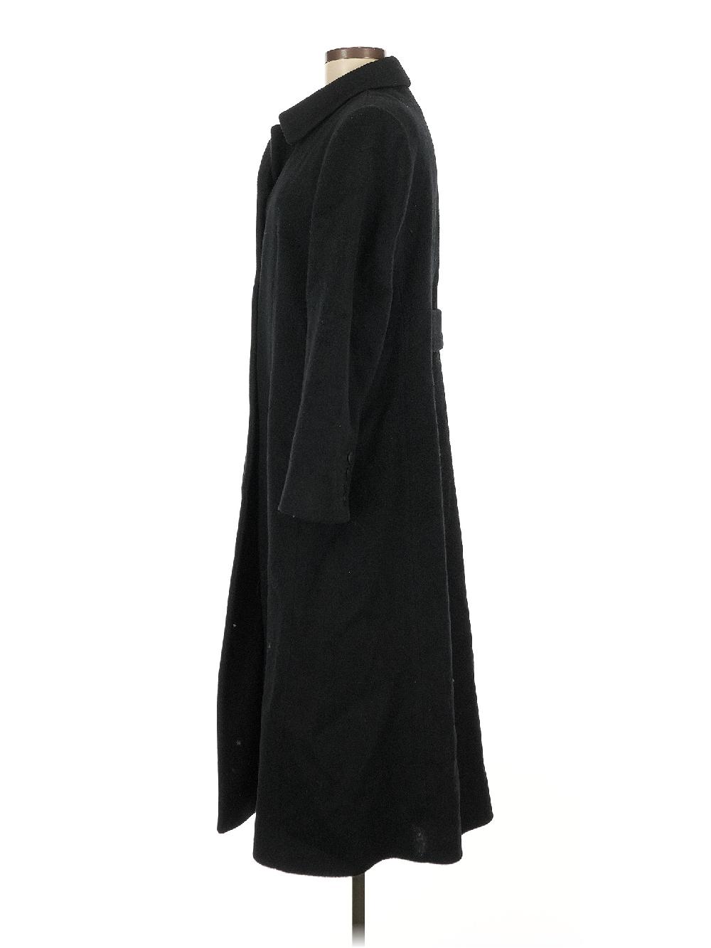 Anne Klein 100% Wool Black Wool Coat Size 8 (petite) - 70% Off