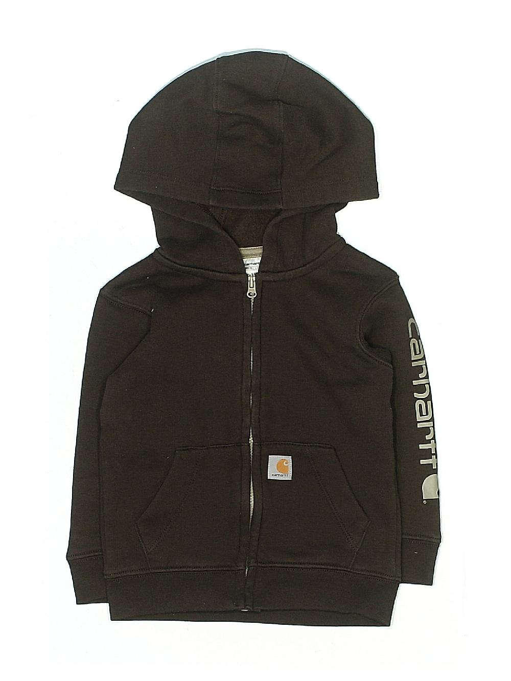 Carhartt Brown Zip Up Hoodie 12-18 MO / 18 MO - 31% off