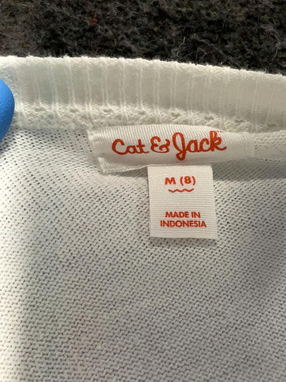 Cat & Jack Ivory Long Sleeve Top Size 8 - 12% Off