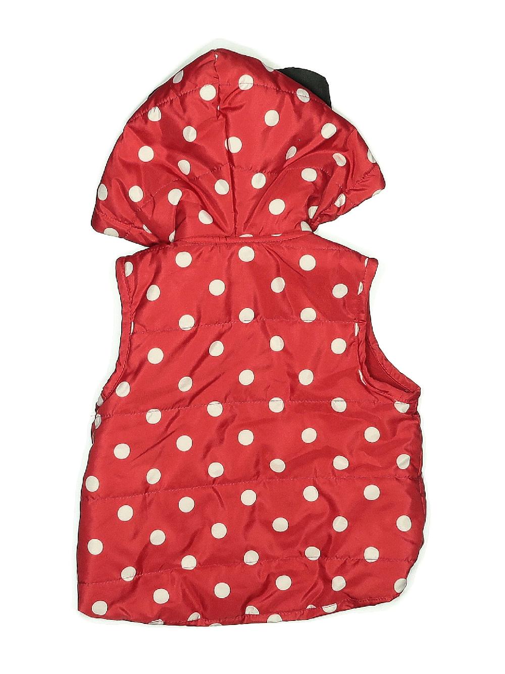Disney 100% Polyester Polka Dots Red Vest 12-18 MO / 18 MO - 40% Off