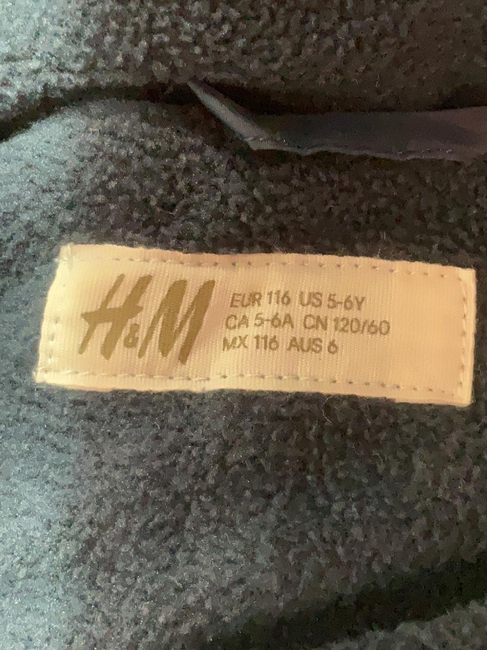 H&M 100% Polyamide Solid Blue Snow Jacket Size 5 - 6 - 48% Off