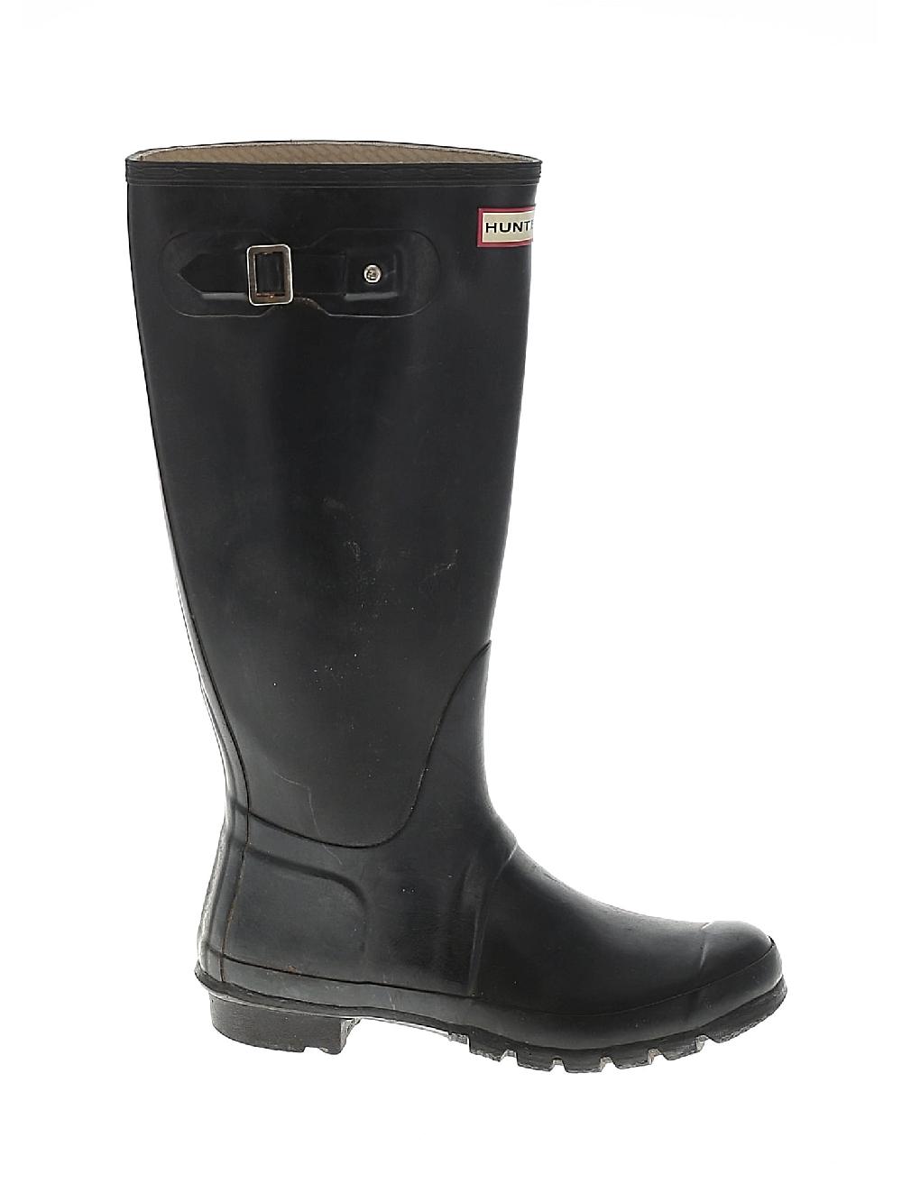 Hunter Black Boots Size EU 42 - 62% off