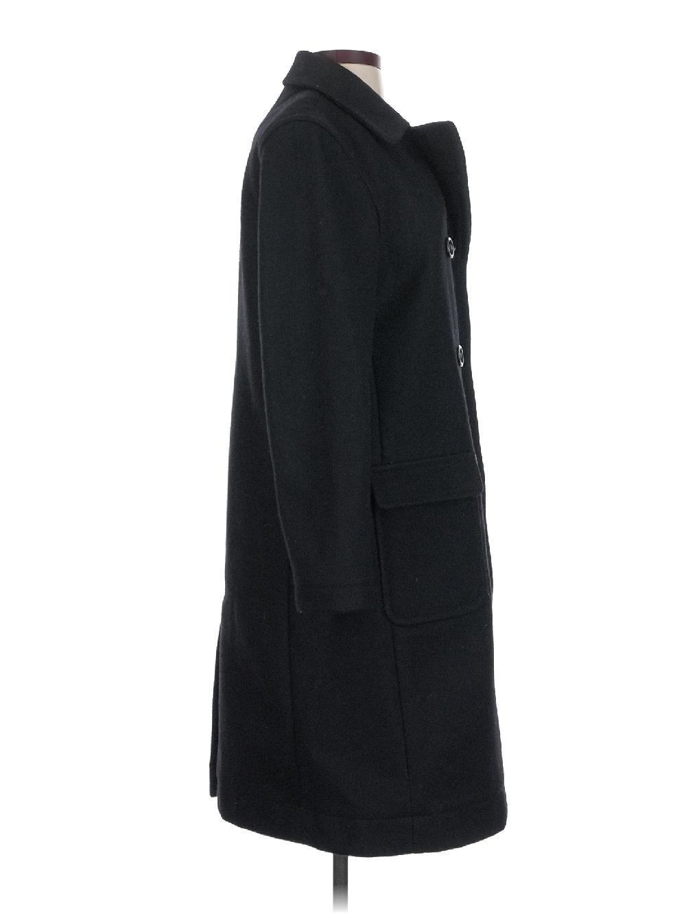 J.Crew Black Wool Coat Size S (petite) - 75% Off