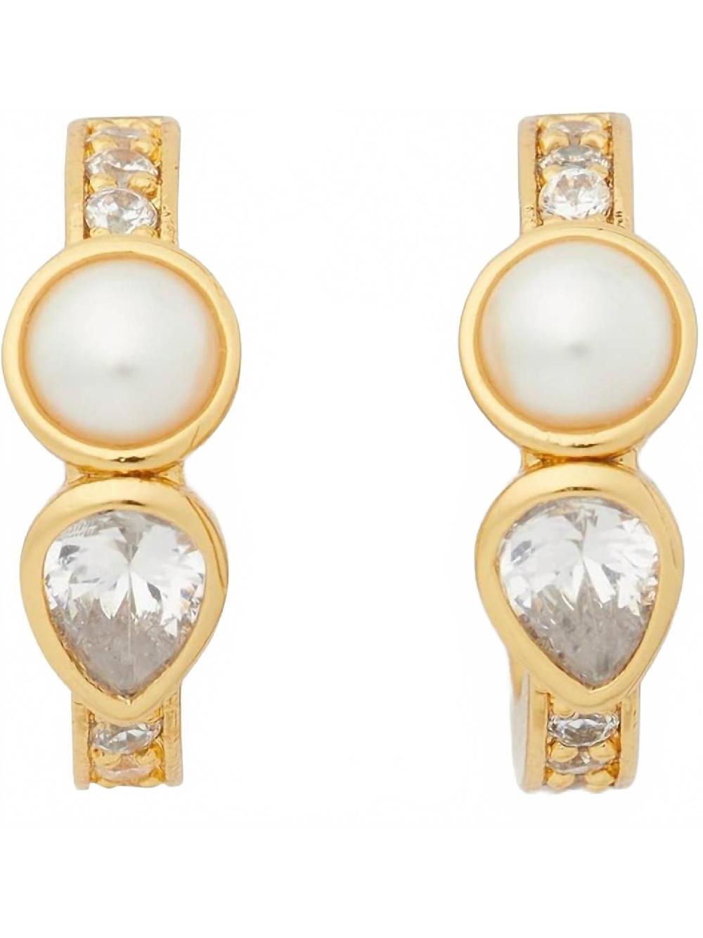 Kate Spade New York Gold Toned Women's Bubbly Bezel Earrings One size - 35% off