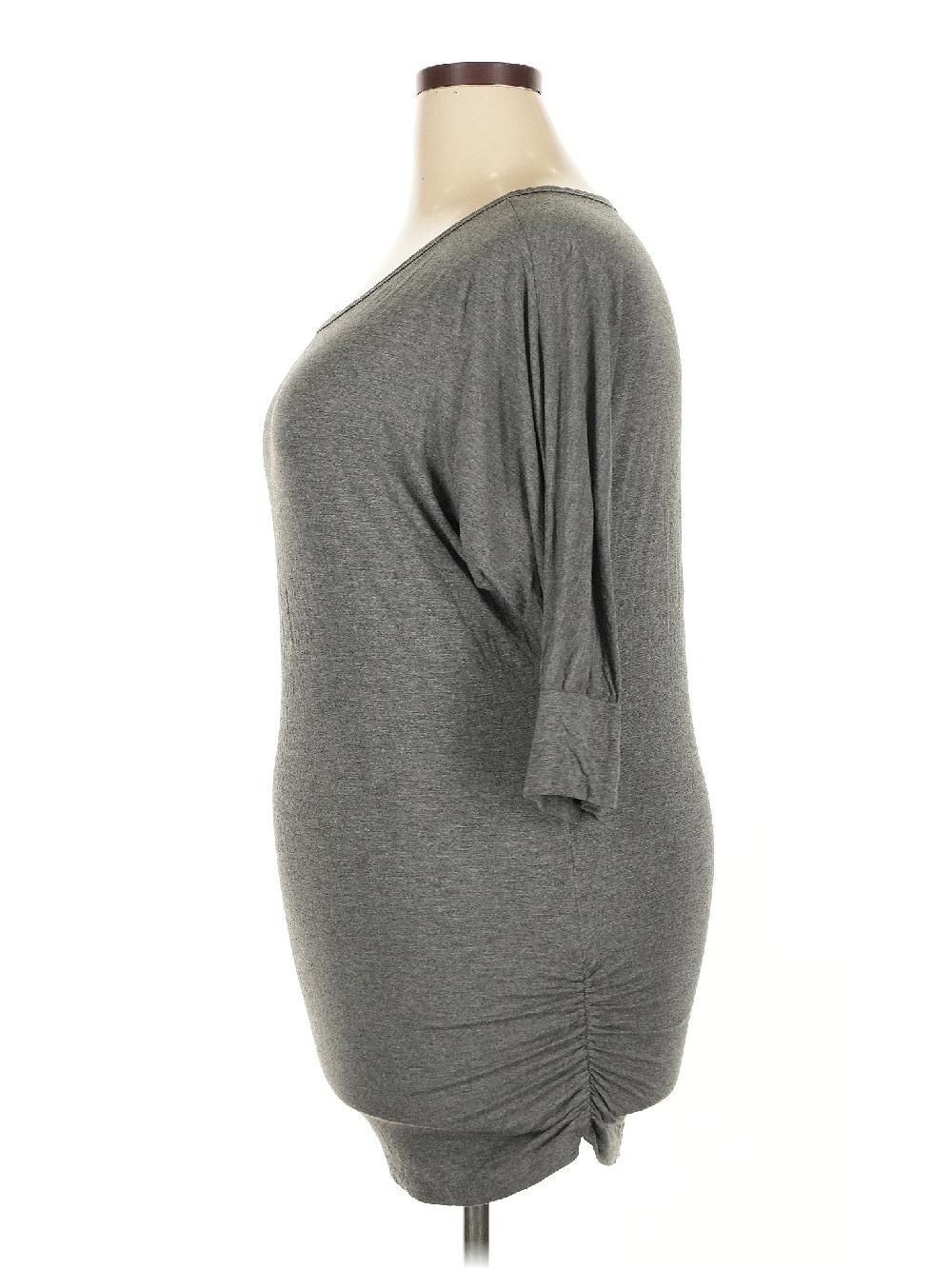 Match Gray 3/4 Sleeve T-Shirt Size XXL - 30% Off