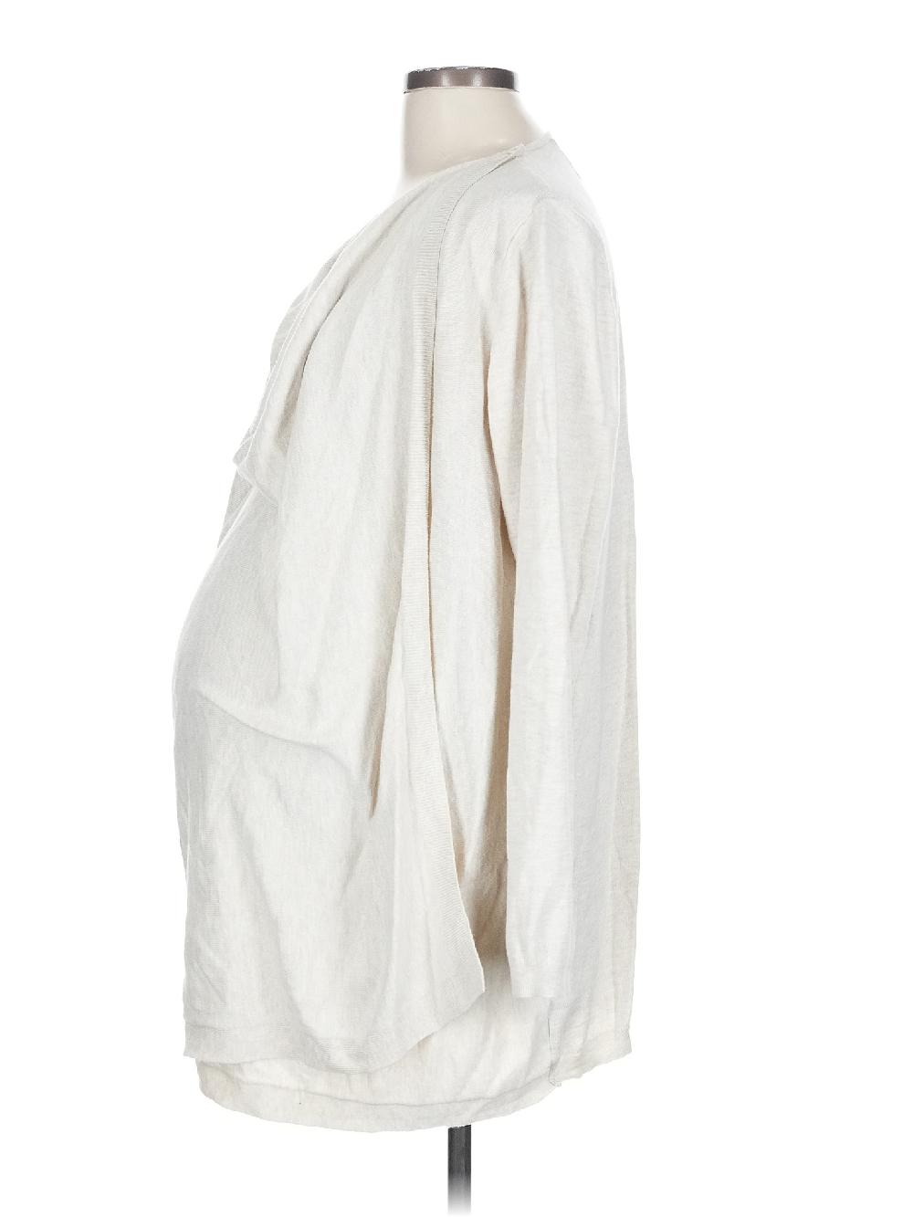 Old Navy - Maternity Ivory Pullover Sweater Size L - 67% Off