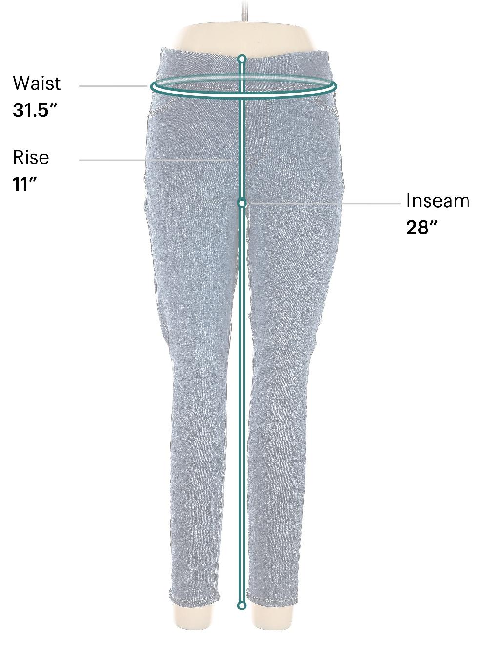 Old Navy Solid Blue Jeggings Size 10 - 55% Off