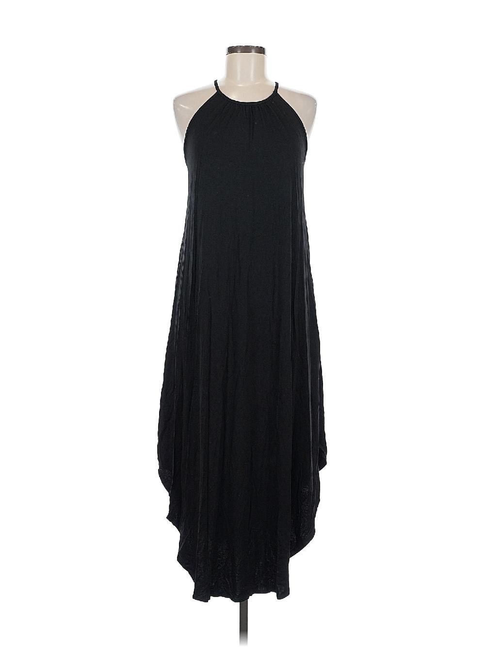 Olivia Rae Solid Black Casual Dress Size S - 56% off