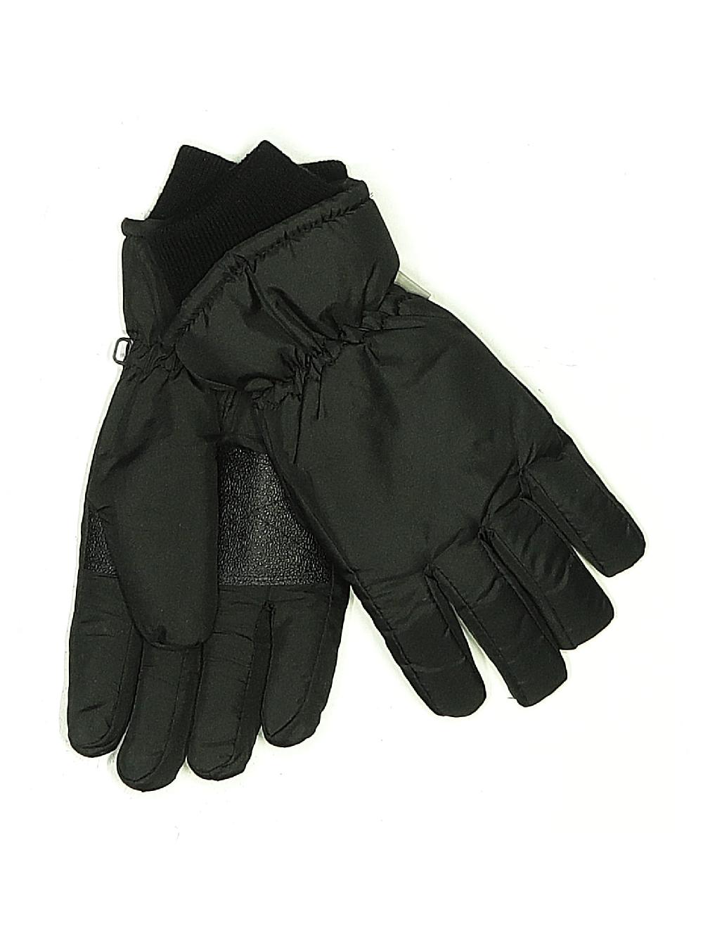 Thinsulate Black Teal Gloves Size 3 - 38% off
