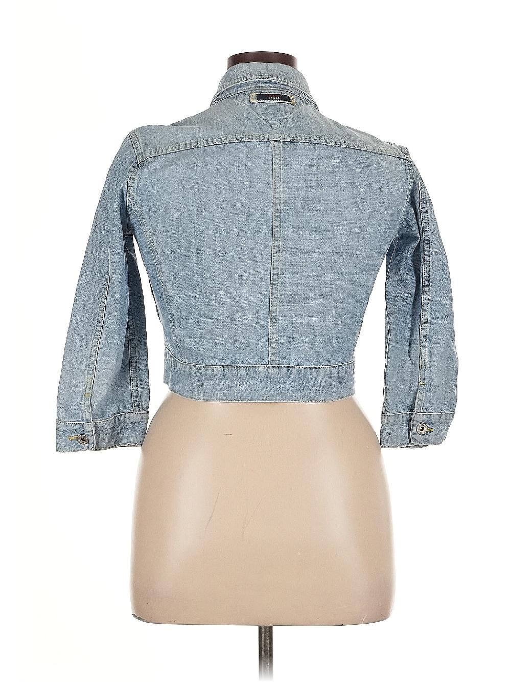 Tommy Jeans 100% Cotton Blue Denim Jacket Size XL - 34% Off