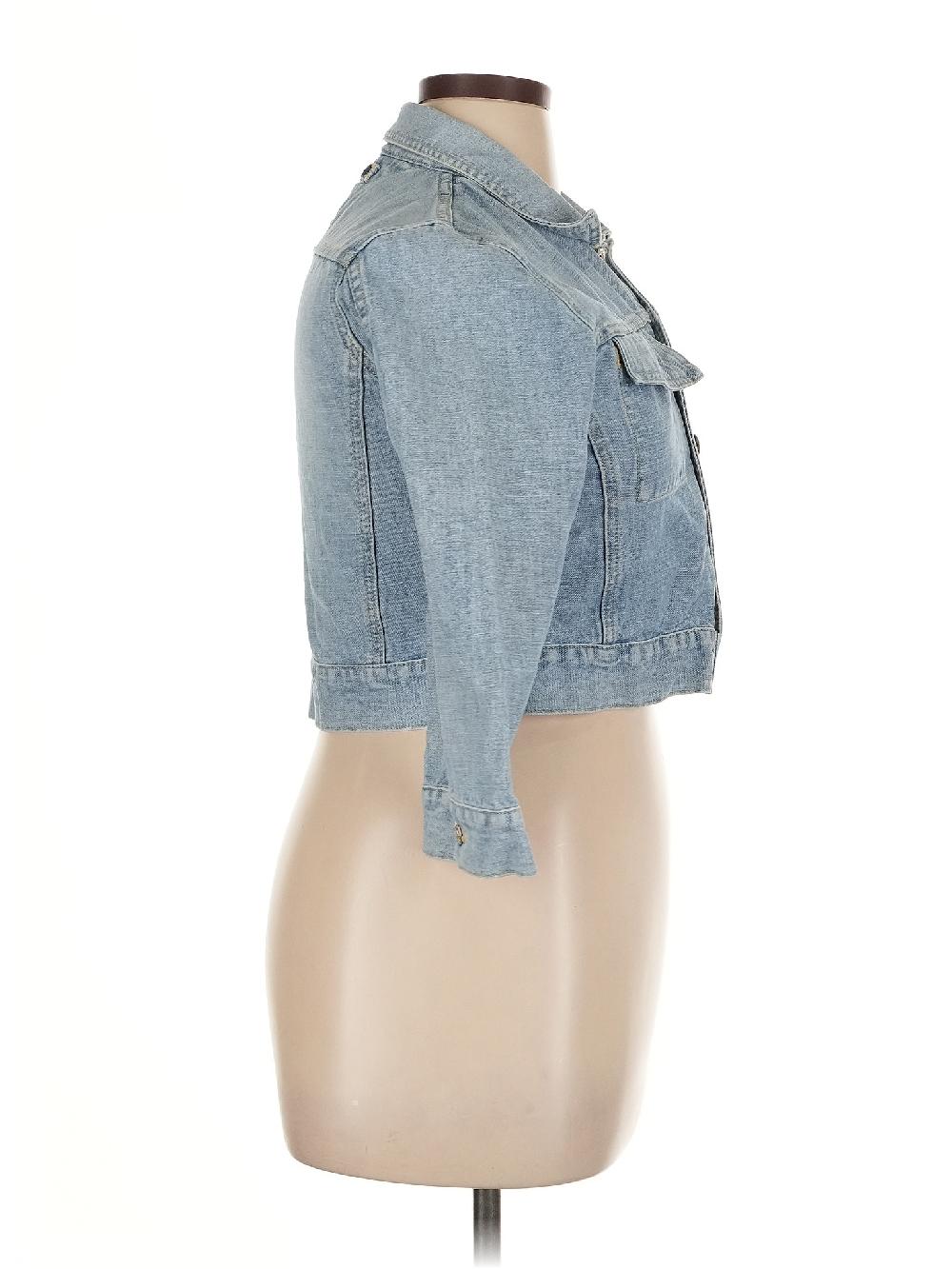 Tommy Jeans 100% Cotton Blue Denim Jacket Size XL - 34% Off