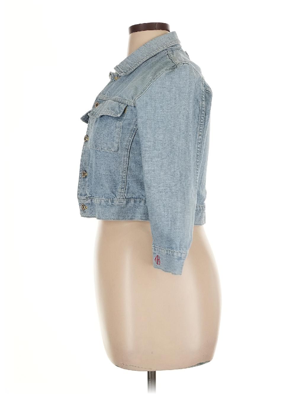 Tommy Jeans 100% Cotton Blue Denim Jacket Size XL - 34% Off