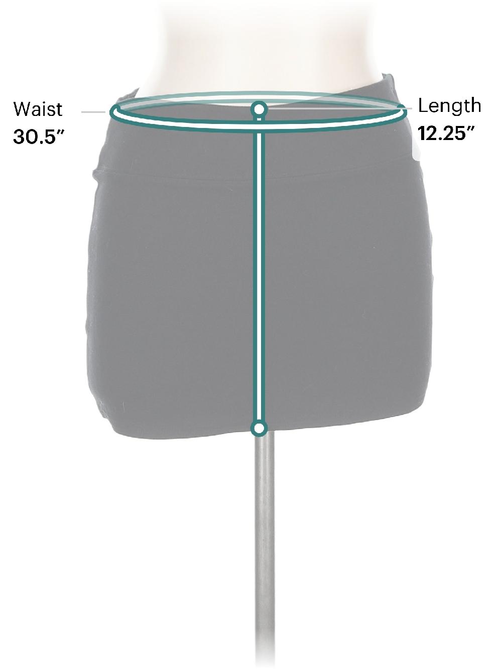 Urban Outfitters Solid Black Casual Skirt Size L - 56% Off