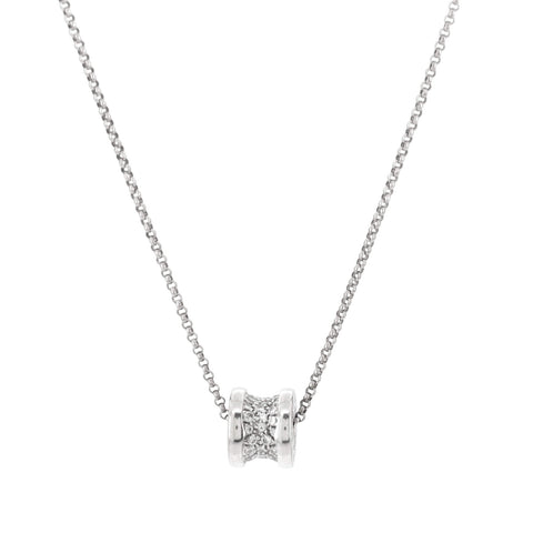 Bvlgari B.Zero1 Pendant Necklace 18K White Gold with Diamonds - Good | Item # 342879/1 / White Gold