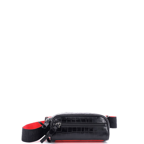 Christian Louboutin Blaster Waist Bag Alligator Embossed Calfskin - Great | Item # 298445/264 / black