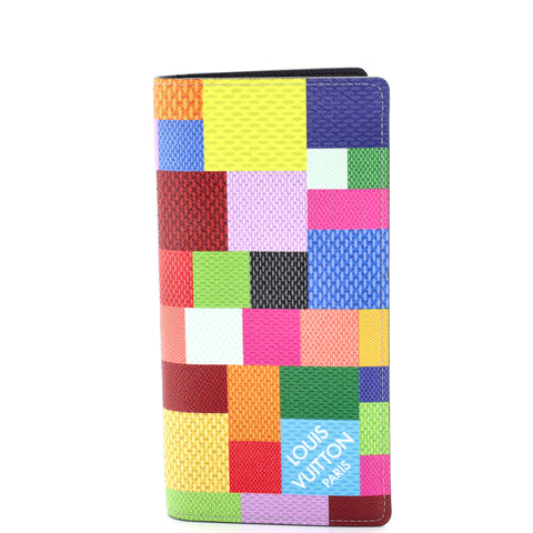 Louis Vuitton Brazza Wallet Limited Edition Multicolor Damier Graphite 3D - Excellent | Item # 378677/102 / multicolor