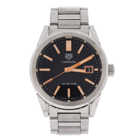 Tag Heuer Carrera Quartz Watch Stainless Steel 36 - Very Good | Item # 366388/1 / Black