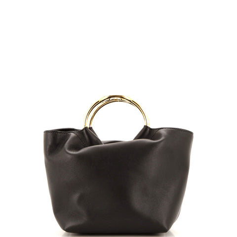 Valentino Garavani Carry Secrets Tote Leather Small - Great | Item # 294269/1 / black