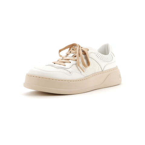 Gucci Chunky B Sneakers GG Embossed Perforated Leather - Great | Item # 325365/1 / neutral