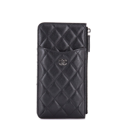 Chanel Classic Phone Case Pouch Quilted Caviar - Very Good | Item # 369237/2 / black