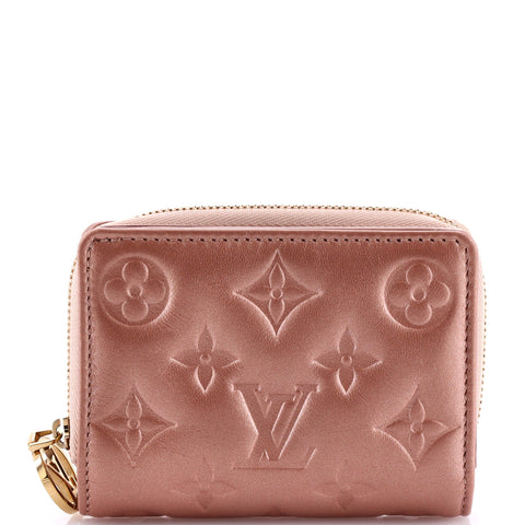 Louis Vuitton Coussin Lou Wallet Monogram Embossed Lambskin - Great | Item # 304820/190 / metallic