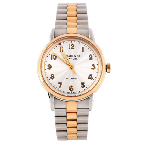 Tiffany u0026 Co. CT60 3-Hand Automatic Watch Stainless Steel and Rose Gold 34 - Great | Item # 365828/1 / Neutral Tiffany u0026 Co. CT60 3-Hand Automatic Watch Stainless Steel and Rose Gold 34 - Great | Item # 365828/1 / Neutral