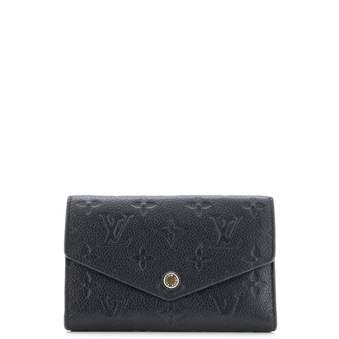 Louis Vuitton Curieuse Wallet Monogram Empreinte Leather Compact - Good | Item # 344592/1 / black