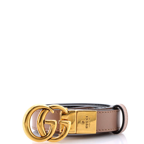Gucci GG Marmont Reversible Belt Leather Thin 95 - Very Good | Item # 334567/2 / neutral