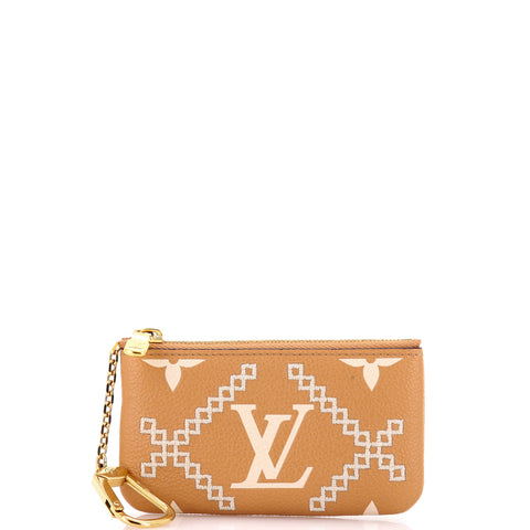 Louis Vuitton Key Pouch Monogram Empreinte Giant Broderies - Great | Item # 341604/1 / neutral