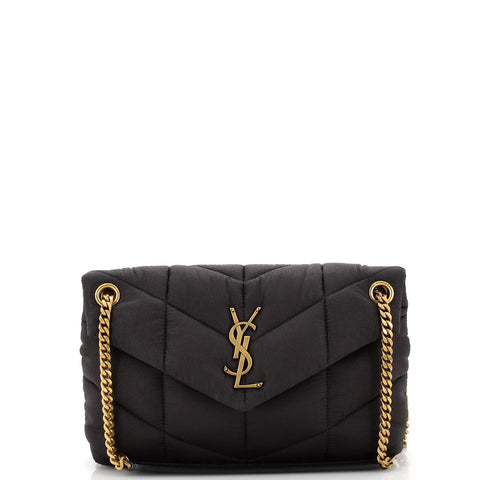 Saint Laurent Loulou Puffer Shoulder Bag Quilted Nylon Small - Great | Item # 300311/2 / black