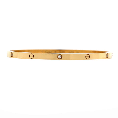 Cartier Love 6 Diamond Bracelet 18K Yellow Gold and Diamonds Small - Very Good | Item # 310518/1 / Yellow Gold