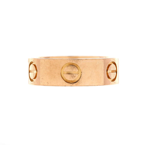 Cartier Love Band Ring 18K Rose Gold - Good | Item # 339125/4 / Rose Gold