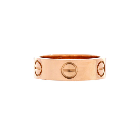 Cartier Love Band Ring 18K Rose Gold - Great | Item # 371694/28 / Rose Gold
