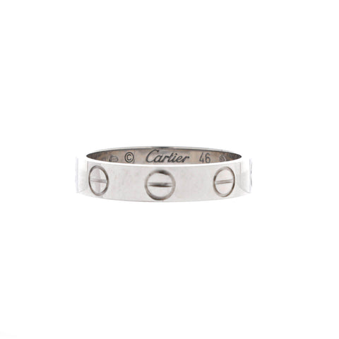Cartier Love Wedding Band Ring 18K White Gold - Good | Item # 367216/1 / White Gold