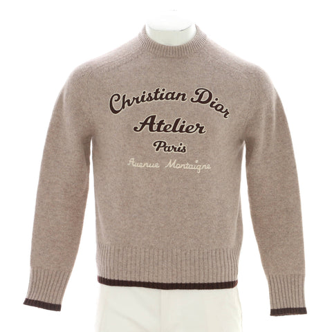Christian Dior Men's Atelier Crewneck Sweater Wool - Great | Item # 360652/1 / brown