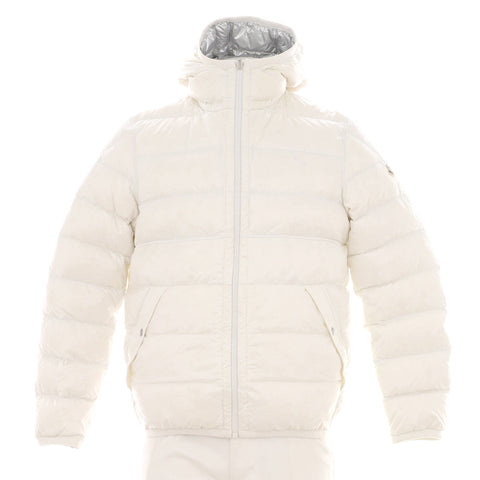 Moncler Men's Freville Reversible Puffer Jacket Quilted Nylon - Great | Item # 379966/1 / white